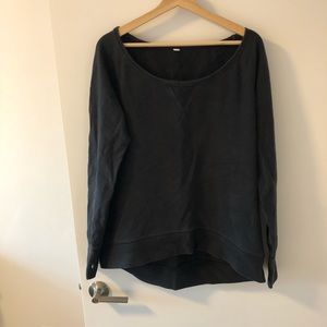 ✨Lululemon✨ oversized high low black sweatshirt